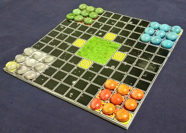 Printed at home Elemental Halma game board